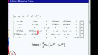 Mod01 Lec28 Induction Machine Equations in ArbitrarySynchronous Reference Frames [upl. by Shaffert]