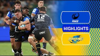 Super Rugby Pacific 2024  Force v Hurricanes  Round 1 Highlights [upl. by Suedama]