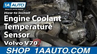 How to Replace Coolant Temperature Sensor 9902 Volvo V70 [upl. by Alamat]