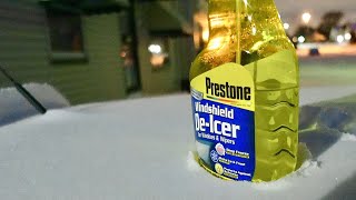 Prestone DeIcer Spray Review  Remove Ice Easily From Your Windows [upl. by Yla836]