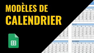 MODÈLE de CALENDRIER 2024 Google Sheets [upl. by Hujsak]