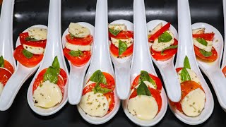 Caprese Salad served as finger food [upl. by Inttirb151]