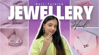 Affordable ANTITARNISH Jewellery Haul  Everyday wear Trendy Chokers EarringsBracelets amp Rings [upl. by Attenra]