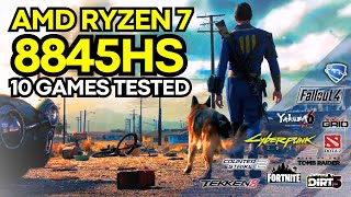 AMD Ryzen 7 8845HS Gameplay Benchmarks 10 Games Tested [upl. by Jesh994]