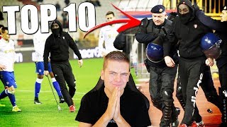 TOP 10 GESTOORDE VOETBAL HOOLIGANS [upl. by Fairweather]