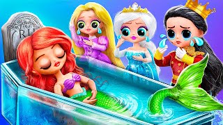 What Happened to Princess Ariel 32 Mermaid DIYs for LOL OMG [upl. by Oinotnanauj]