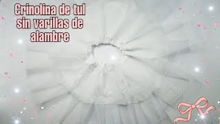 Crinolina de tul SIN varillas Haz resaltar tus vestidos sin incomodas crinolinas de varillas [upl. by Annal]