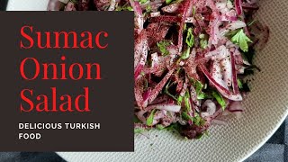 Sumac Onions Recipe Onions Salad with Sumac Quick and Easy Kebab Salad [upl. by Tillio]