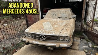 First Wash in 20 Years ABANDONED in Garage Mercedes 450SL  Car Detailing Restoration [upl. by Mandle279]