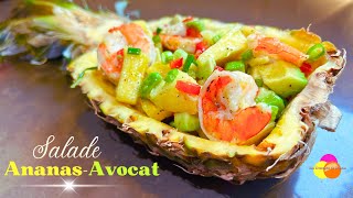 Salade Ananas Avocat Recette Colorée et Délicieuse [upl. by Cohn]