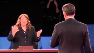 2nd Presidential Debate Candy Crowley Fact Checks Mitt Romney on Libya Attack Oct 16 2012 [upl. by Kcirdez466]