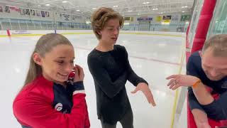 Retired NY Rangers Colton Orr discusses with Oona amp Gage Brown being on skating with the [upl. by Acirederf]