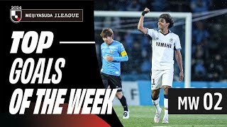 Stunning goals continue the JLeague thrills  2024 JLEAGUE TOP GOALS  MW 2 [upl. by Emyam]