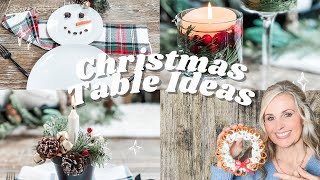 CHRISTMAS TABLE DECORATIONS IDEAS 2023 [upl. by Windzer]