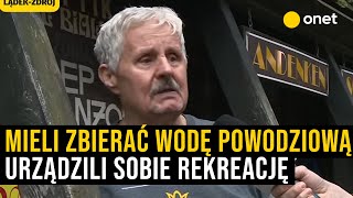 Mieszkaniec LądkaZdrój gorzko quotMieli zbierać wodę powodziową a urządzili sobie rekreacjęquot [upl. by Lassiter]