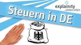 Steuern in Deutschland einfach erklärt explainity® Erklärvideo [upl. by Nhepets]