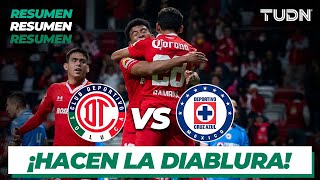 Resumen y goles  Toluca vs Cruz Azul  Copa por México 2022  TUDN [upl. by Ettenej72]