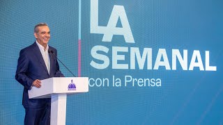 PRESIDENTE ABINADER EN quotLA SEMANAL CON LA PRENSAquot 16 DE SEPTIEMBRE DEL 2024 [upl. by Marcoux822]