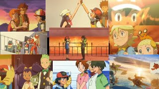 Ash says goodbye to all his travel companions  Pokemon all goodbye moments [upl. by Lem]