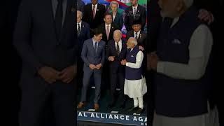 Trudeau and Modi meet briefly at G20 [upl. by Kcirdehs]