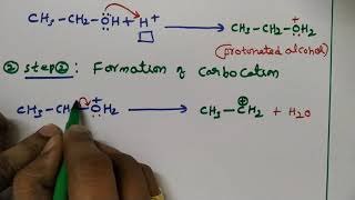 DEHYDRATION OF ETHANOL TO FORM ETHENEMECHANISM👍 [upl. by Aihsemak]