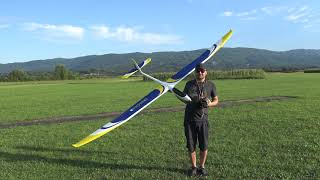 EPSILON COMPETITION 3 Glider 3500MM PNP 4S STAUFENBIEL Flight review [upl. by Enniotna]