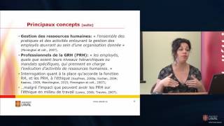 IDÉA LInstitutionnalisation de léthique et rôle de la gestion des RH [upl. by Elimay]