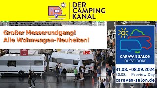 Caravan Salon Düsseldorf 2024  großer Messerundgang alle Neuheiten drei Überraschungen [upl. by Moretta]