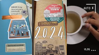 2024 Travelers Town Diary Planner Setup  New Inserts and Accessories  Travelers Notebook Setup [upl. by Brenda]