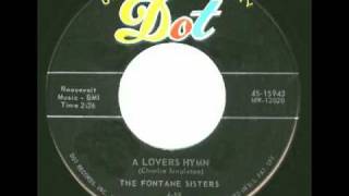 FONTANE SISTERS amp CHARLIE SINGLETON  A Lovers Hymn 1959 [upl. by Chyou]