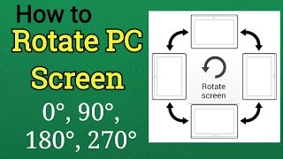 How to Rotate Screen of Computer windows 8  10 [upl. by Eliga586]