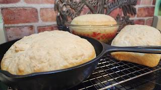 Peasant Bread  Basic Yeast Bread  No Knead  4 Ingredients  1 a Loaf  The Hillbilly Kitchen [upl. by Arrim]