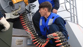 Loading 20mm Tungsten Ammo into Phalanx CIWS Magazine Drum [upl. by Garwin]