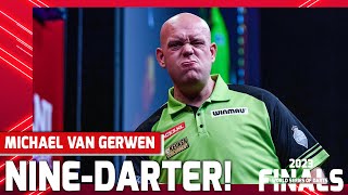 NINEDARTER ON HOME SOIL 🇳🇱 Michael van Gerwen v Luke Humphries  2023 World Series of Darts Finals [upl. by Eendys97]