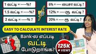 How Banks Calculate Interest on Loans Loan Interest Rate Calculation in Tamil Interest Rates Today [upl. by Catto]