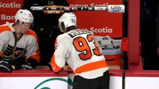 Rene Bourque 41 goal vs Philadelphia Flyers Feb 16th 2013 [upl. by Leirua]