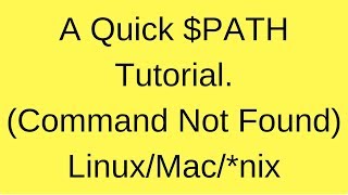 Linux add to PATH Fix quotcommand not foundquot error Linux amp Mac [upl. by Adlog]