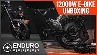 Enduro 12000w 5T EBike Unboxing amp Build [upl. by Grodin]