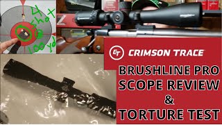 Crimson Trace Brushline Pro Scope Review amp Torture Test [upl. by Thorma]