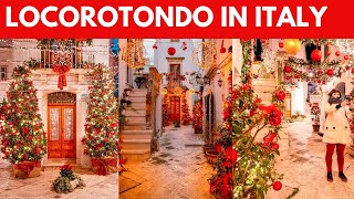 A Christmas town in Italy ✨ Locorotondo 🎄 Puglia walking tour in 4k [upl. by Robby]