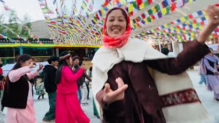 Circle dance After the school silver Jubilee anniversary of Serkong school Tabo [upl. by Atnim391]