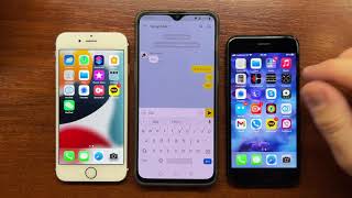 Apple iPhone 6S vs OnePlus 6T vs iPhone 7 KakaoTalk Incoming and Outgoing Calls  Chat [upl. by Loggia945]