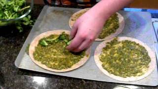 Quick Pesto Pizza with broocoli and asparagus [upl. by Aubrette]