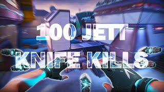 100 JETT KNIFE kills  Valorant Montage [upl. by Alecia]