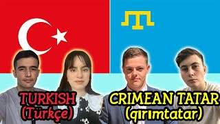 Similarities Between Turkish and Crimean Tatar [upl. by Anaoj]