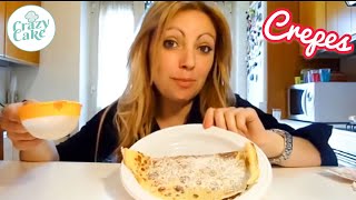 COME FARE LA CREPES ALLA NUTELLA 😜  RICETTA FACILE [upl. by Halak]