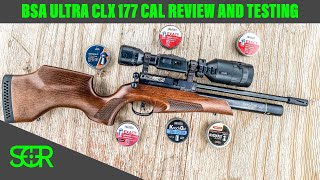 BSA ULTRA CLX 177 CAL REVIEW TESTING at 25 amp 50 YARDS Sweet airgun from across the pond [upl. by Patty]