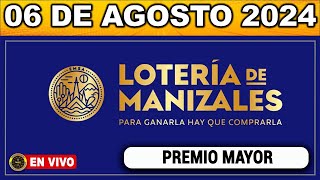 Resultado LOTERIA DE MANIZALES MARTES 06 de agosto 2024 [upl. by Enrichetta]