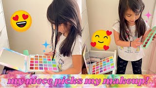 MY NIECE PICKS OUT MY MAKEUP [upl. by Romilda]