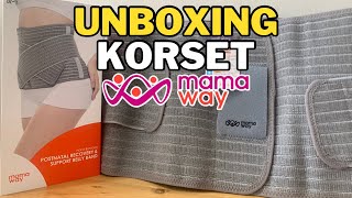 UNBOXING MAMAWAY KORSET PELANGSING PASCA MELAHIRKAN NANO BAMBOO [upl. by Aiynot]